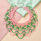 AKA Cascading Pink Green Pearl Collar Necklace