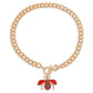 Red Red Bee Toggle Necklace