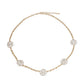 Gold Station Round Greek Key Necklace