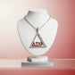 DST Delta Pyramid Greek Bling Pendant Necklace