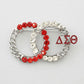 Delta Sigma Theta Circles Rhinestone Brooch