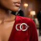 Delta Sigma Theta Circles Rhinestone Brooch
