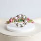 AKA White Pearl and Rhinestone Wreath Brooch Pin
