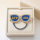 SGRHO Blue 1922 Sunglasses Rhinestone Brooch Pin