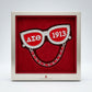 DST Red 1913 Sunglasses Rhinestone Brooch Pin