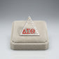 DST Delta Pyramid Greek Rhinestone Brooch Lapel Pin