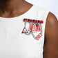 Delta Sigma Theta 1913 Ribbon Charm Brooch