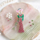 Alpha Kappa Alpha Glamour Lady Brooch Lapel Pin