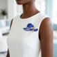 Zeta Phi Beta Rhinestone Blue Hat Brooch Pin