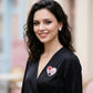 Silver Crystal Heart Red Lips Lipstick Love Brooch