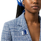 ZPB Varsity Jacket Blue and White Brooch Pin