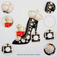 Black and Gold High Heel Queen Brooch Pin