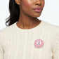 Pink Breast Cancer Awareness Silver Flower Brooch