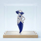 ZPB Blue Lady Breast Cancer Ribbon Brooch Pin
