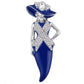 ZPB Blue Lady Breast Cancer Ribbon Brooch Pin