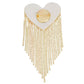 Brooch Pink Playful and Flirty Fringe Heart Pin