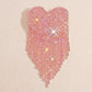 Brooch Pink Playful and Flirty Fringe Heart Pin