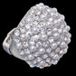 Silver Pearl Dome Stone Ring