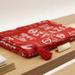 DST Red and White Graphic Print Viscose Kimono
