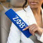 Zeta Phi Beta Blue Seat Belt Cover Set