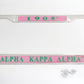Alpha Kappa Alpha 1908 License Plate Frame