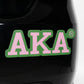 Alpha Kappa Alpha Greek Letter Car Bumper Magnet