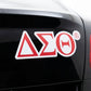 Delta Sigma Theta Greek Letter Car Bumper Magnet