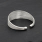 Cuff Silver Wire 35 Layer Bracelet for Women