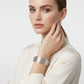Cuff Silver Wire 35 Layer Bracelet for Women