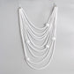 White Pearl 9 Strand Necklace