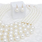 Pearl Bib Layered Cream Delicately Draped Necklace