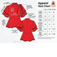 DST Red X-Large Violet Peplum Top