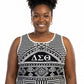 DST X-Large Black Geometric Tank Top