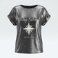 XLarge AKA Sterling Silver Sisterhood Metallic Top