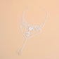 Ankle Chain Silver Rhinestone Toe Ring for Women