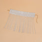 Anklet Gold Rhinestone 15 Line Long Fringe Women