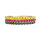Bracelets Multicolor 5mm Rhinestone 3 Strand Women