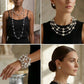 Convertible Stretch Silver Bead 60 inch Necklace