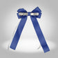 ZPB Merch Blue White Ribbon Hair Bow Clip
