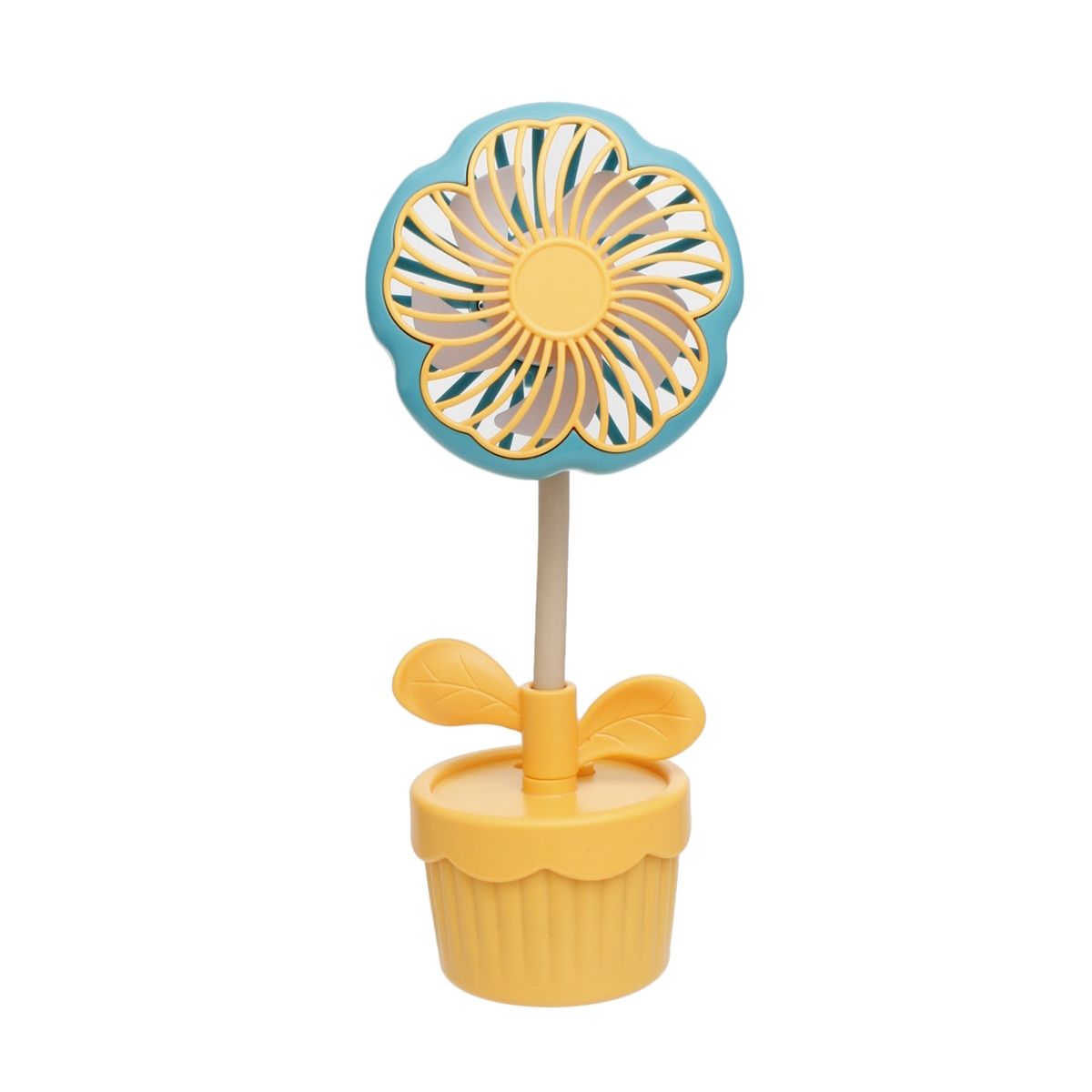 Portable Desk Fan Yellow Flower Pot Pompompurin