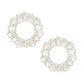 Studs Gold Dazzling Crystal Wreath Earrings Women