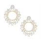 Studs Glistening Aurbo Crystal Wreath Earrings