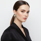 Stud Two Tone Silver Gold Chubby Heart Earrings