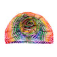 Turban Pre-Tied Flower Light Pink Zebra Women