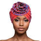 Turban Pre-Tied Flower Pink Ombre Zebra for Women