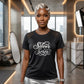AKA Medium Silver Soror Black Athletic Tee