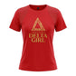 DST Certified Large Delta Girl Red Athletic Tee