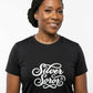 AKA XLarge Silver Soror Black Athletic Tee