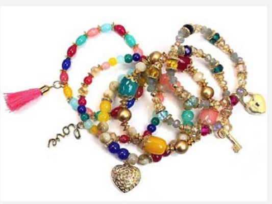 Multi-color bracelet stack