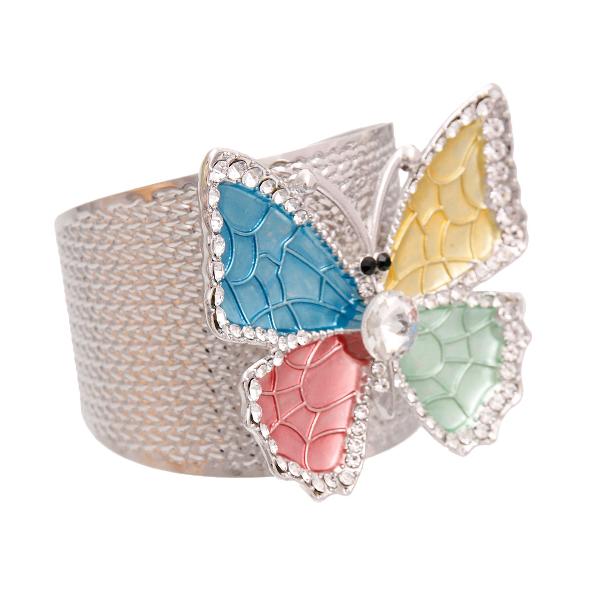 Rigid Metal Multi Butterfly Cuff